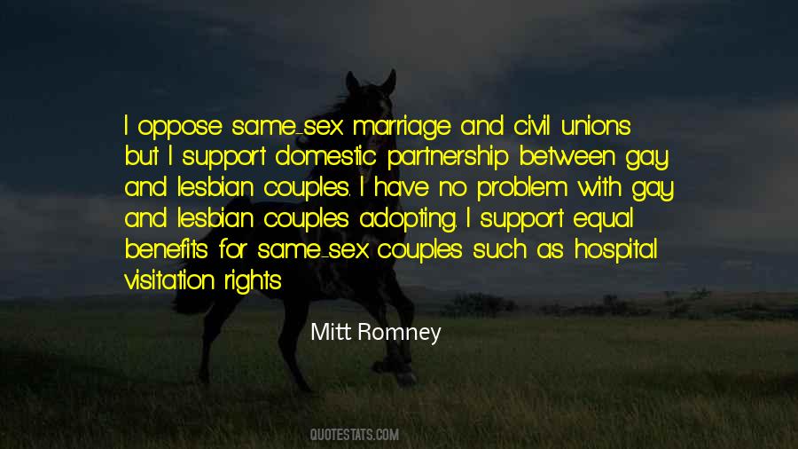Quotes About Domestic Partnership #1454243