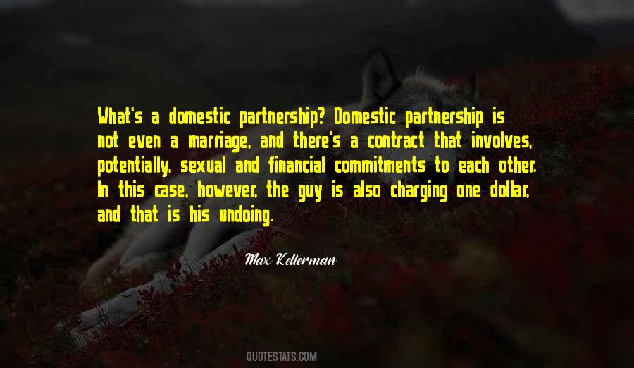 Quotes About Domestic Partnership #642125