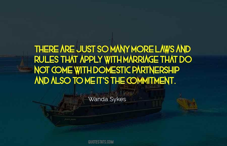 Quotes About Domestic Partnership #752557