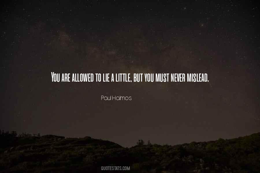 Little Lie Quotes #915845