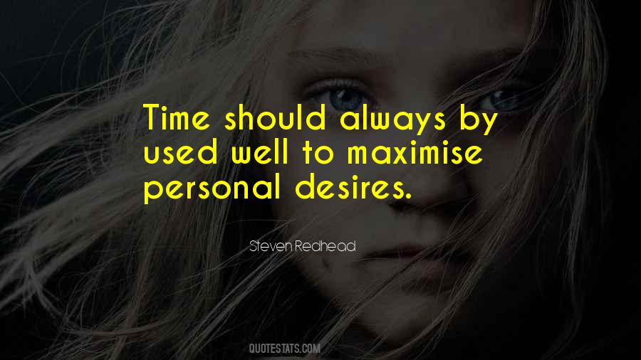 Personal Time Quotes #211