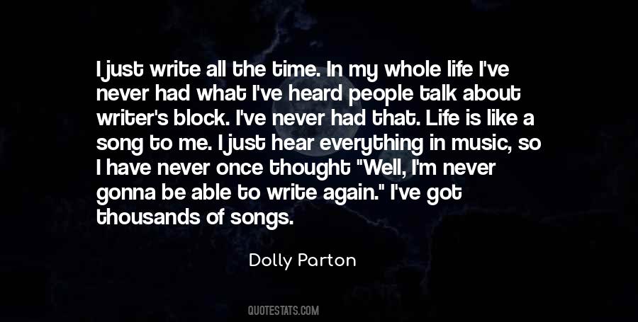 Life Writing Writer Quotes #340765