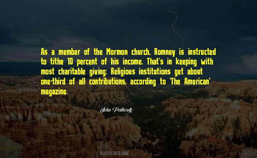 Mormon Church Quotes #616964