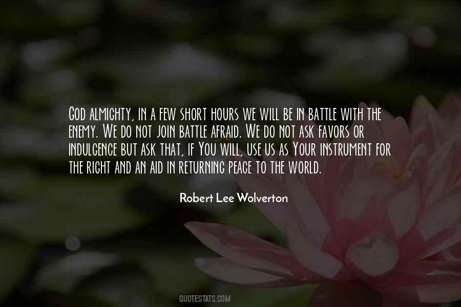 Instrument Of Peace Quotes #1835706