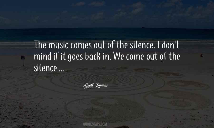 Quotes About Silence In Music #1067268