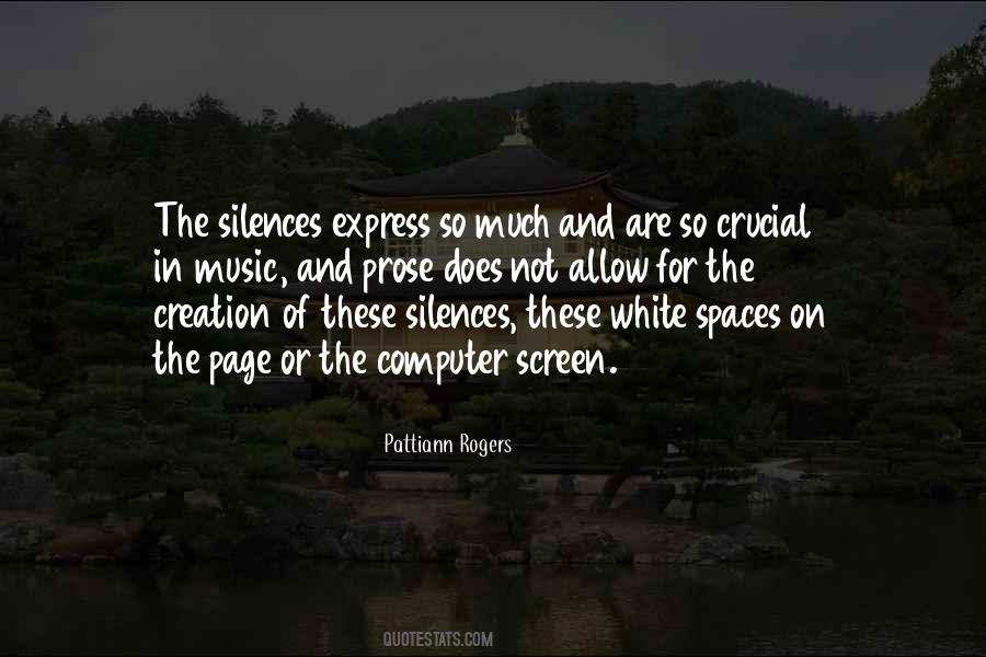 Quotes About Silence In Music #122108