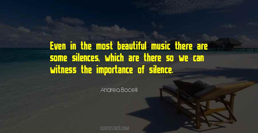 Quotes About Silence In Music #34433