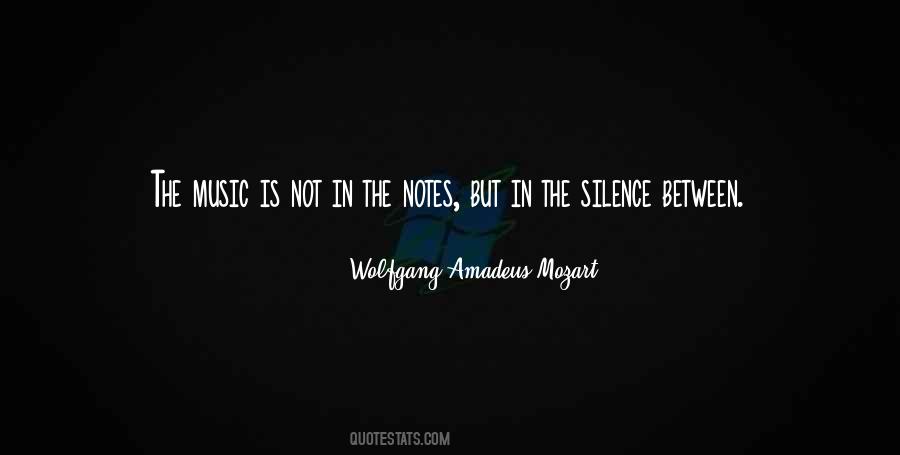 Quotes About Silence In Music #593022