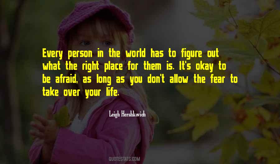 World In Fear Quotes #365129