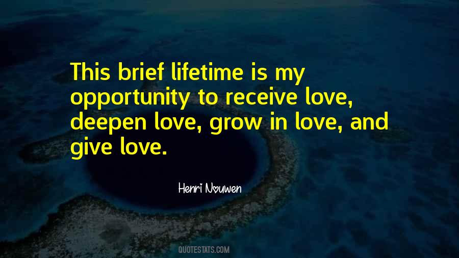 Opportunity Of A Lifetime Quotes #194123