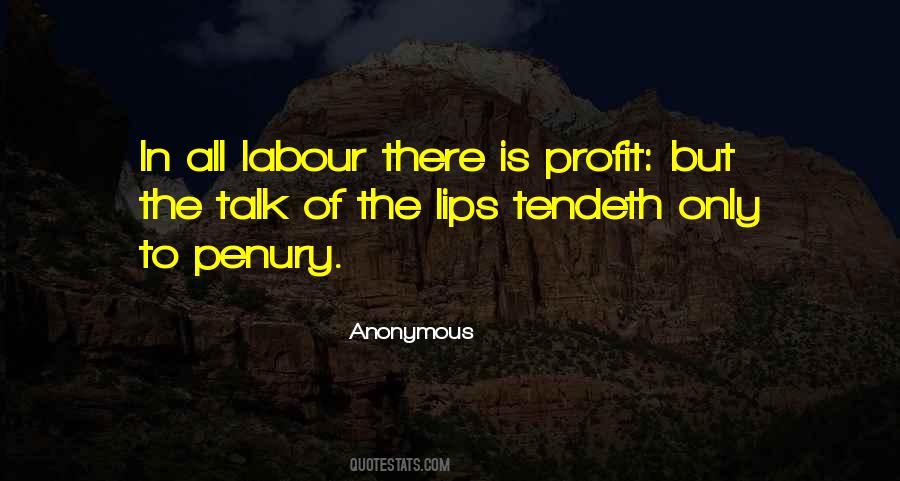 Quotes About Penury #1188493