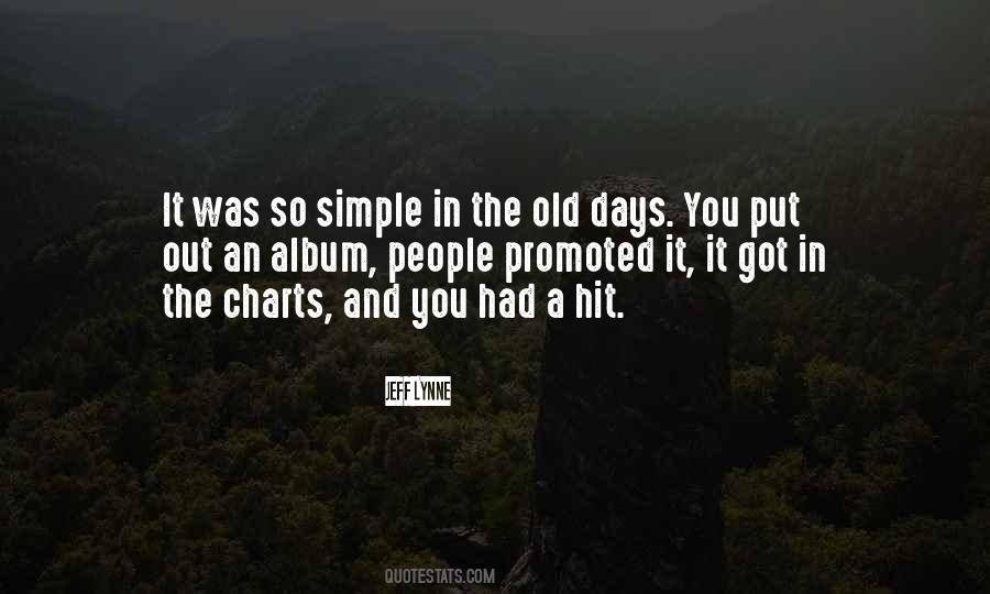 Quotes About The Simple Days #1815787