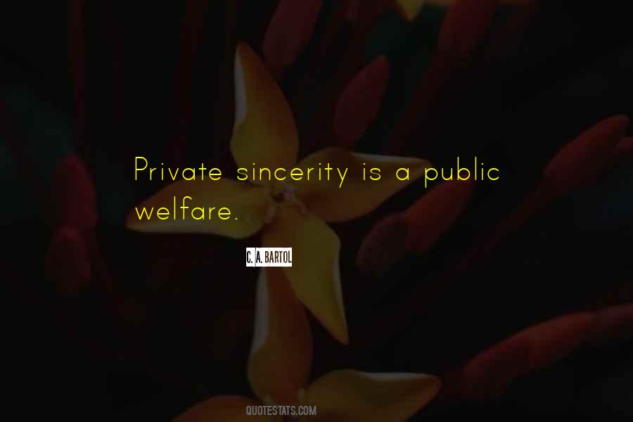 Public Welfare Quotes #897908