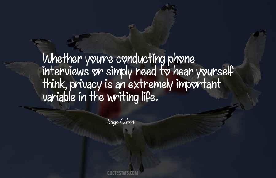 Quotes About Privacy #1190574
