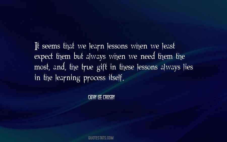 Learn Lessons Quotes #1032113