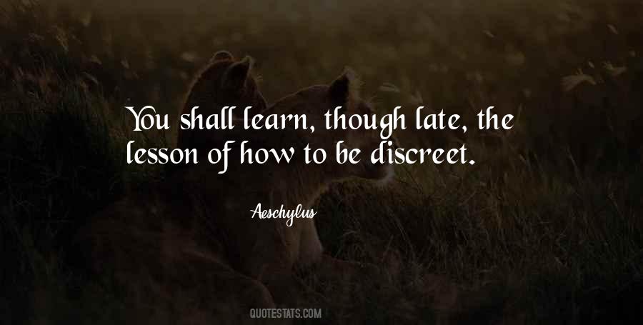 Learn Lessons Quotes #21769