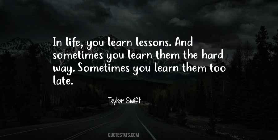 Learn Lessons Quotes #405707