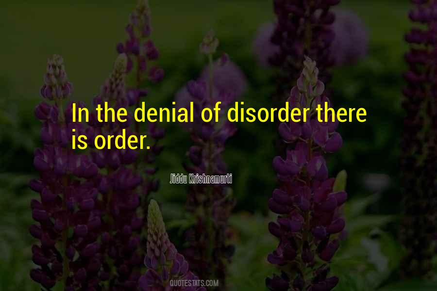 Quotes About Disorder #1281423