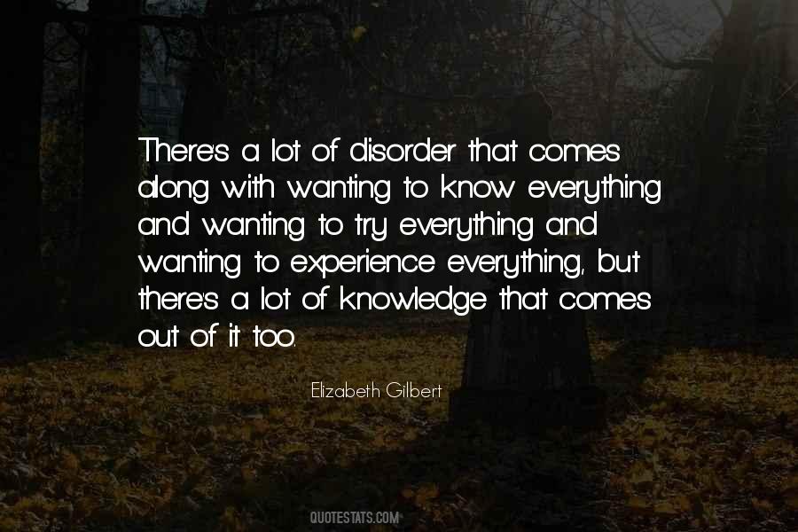 Quotes About Disorder #1302234