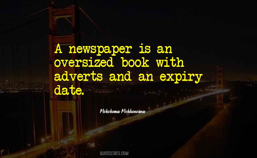 Quotes About Newspaper Reading #1072662