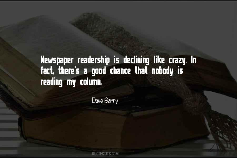 Quotes About Newspaper Reading #423473