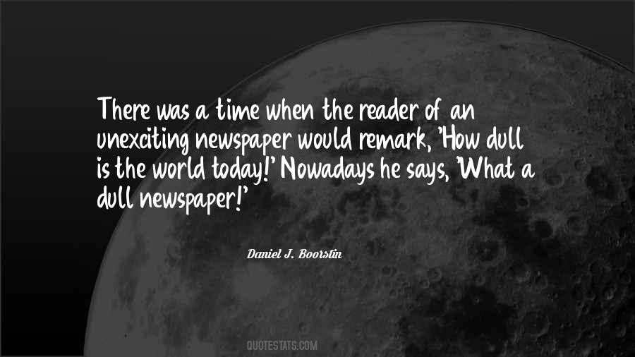 Quotes About Newspaper Reading #610183