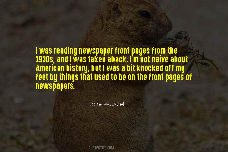 Quotes About Newspaper Reading #914496