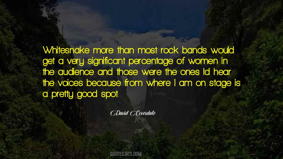 Quotes About Rock Bands #1492310