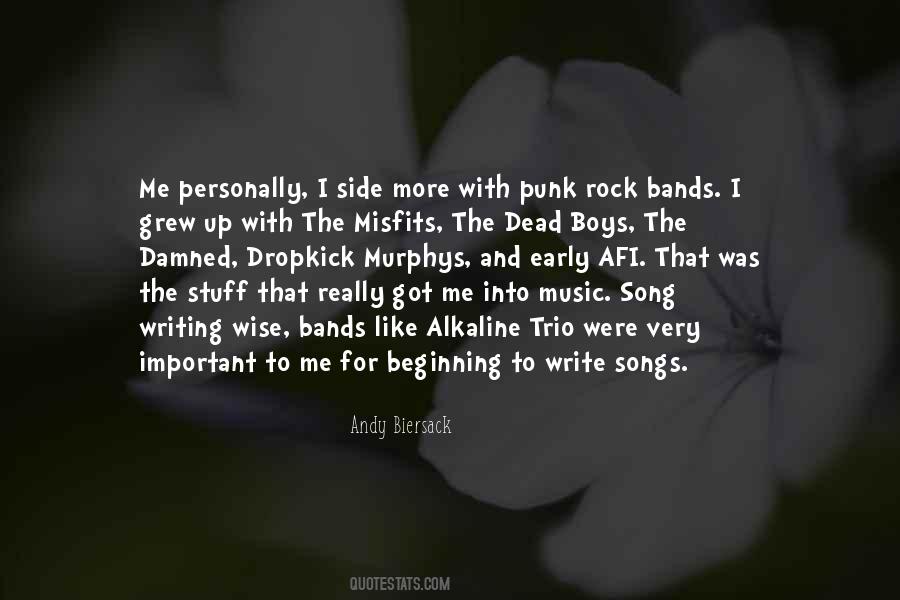 Quotes About Rock Bands #45893