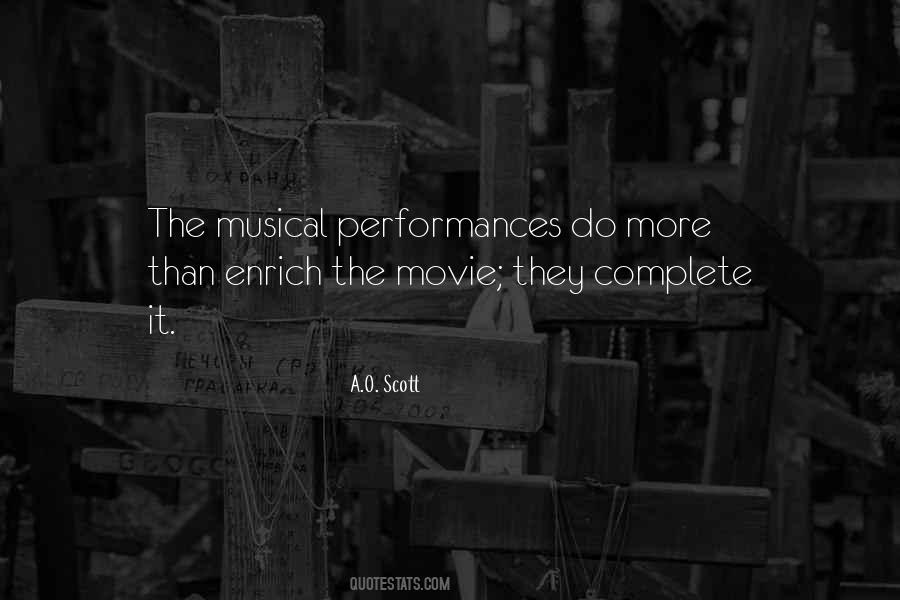 Quotes About Musical Performance #719725