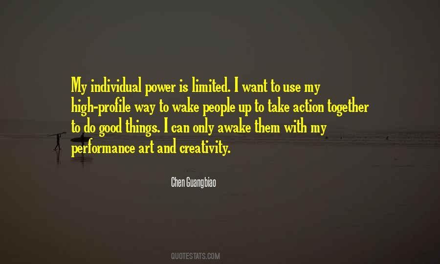 Power Of One Individual Quotes #88864