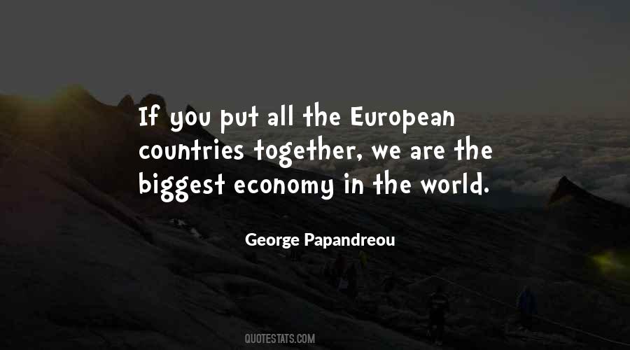 Quotes About European Economy #732644