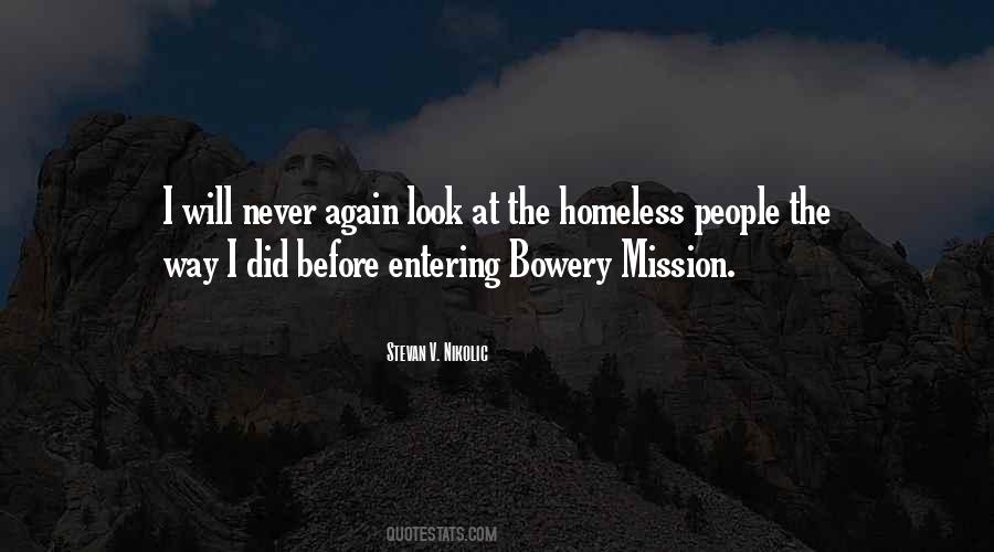 Bowery Mission Quotes #1500871