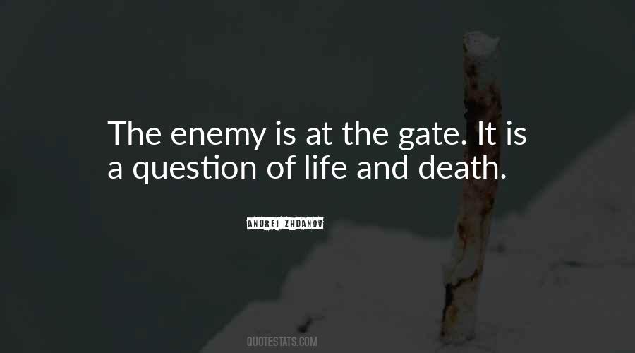 Death Of An Enemy Quotes #242367
