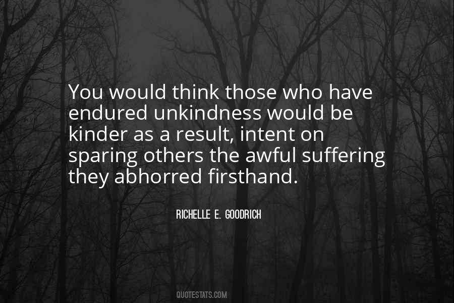 Quotes About Unkindness #100574