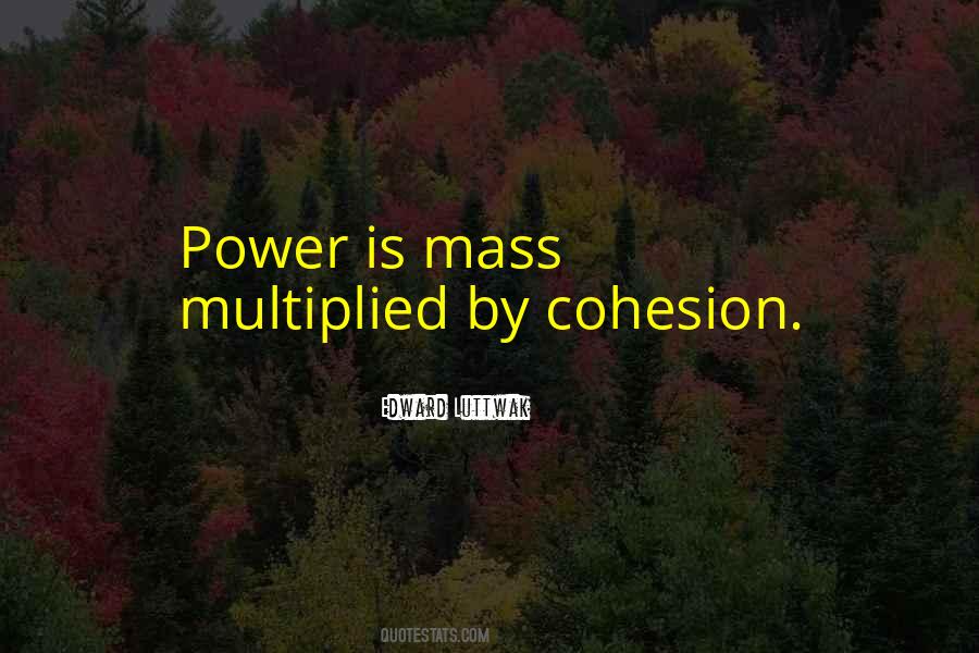 Quotes About Cohesion #1048912