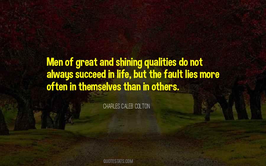 Great Qualities Quotes #913399