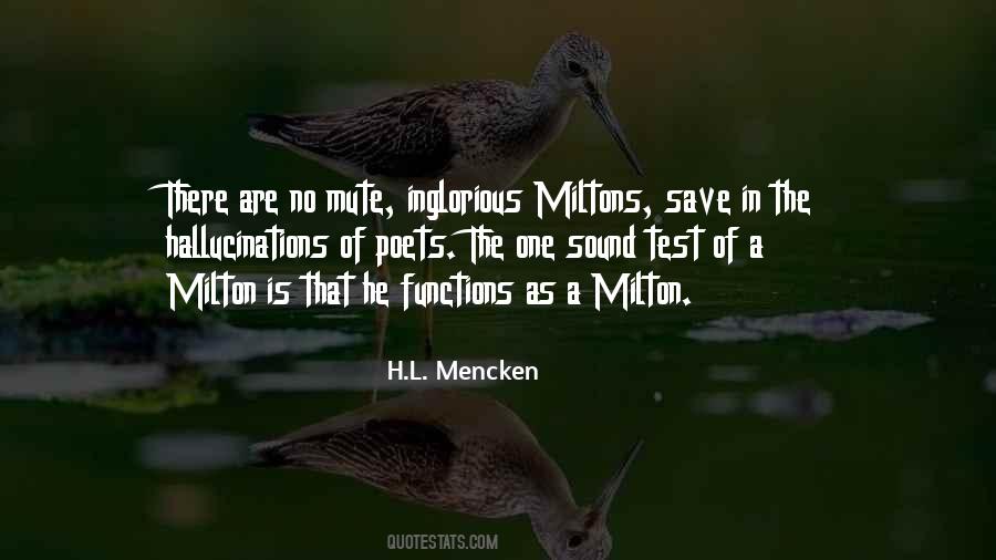 Quotes About Milton #1373037