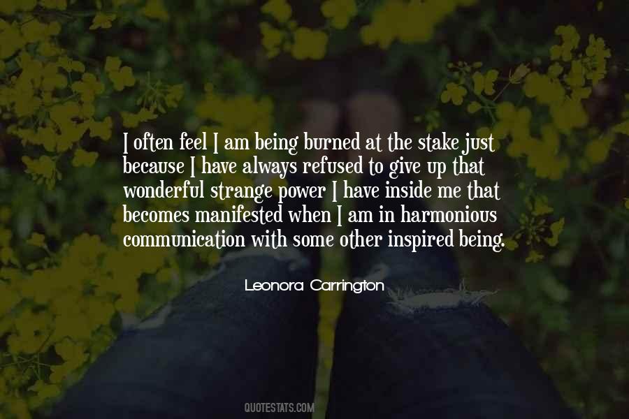 Being Burned At The Stake Quotes #1646133