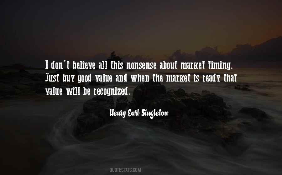 Quotes About Market Timing #693299