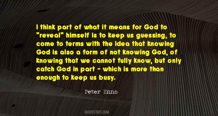 Quotes About Knowing God #1178815