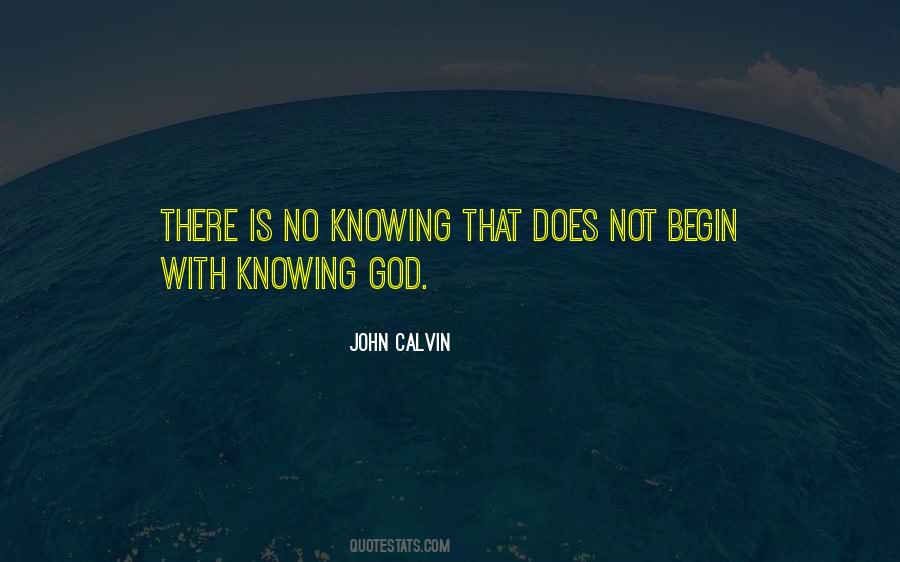 Quotes About Knowing God #1327185