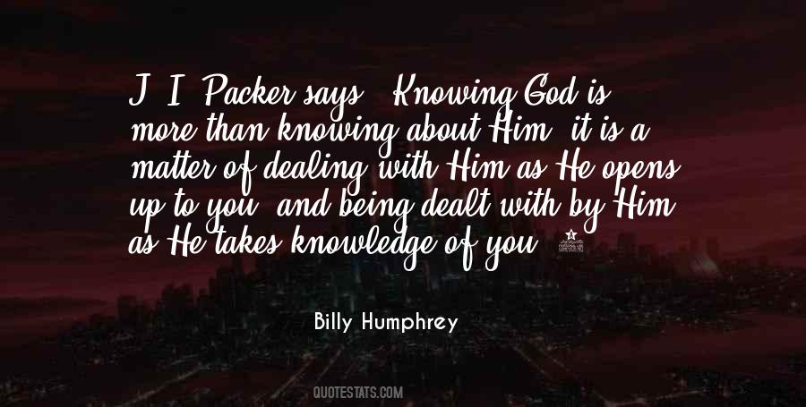 Quotes About Knowing God #1704662