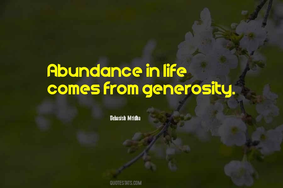 Abundance Life Quotes #552772