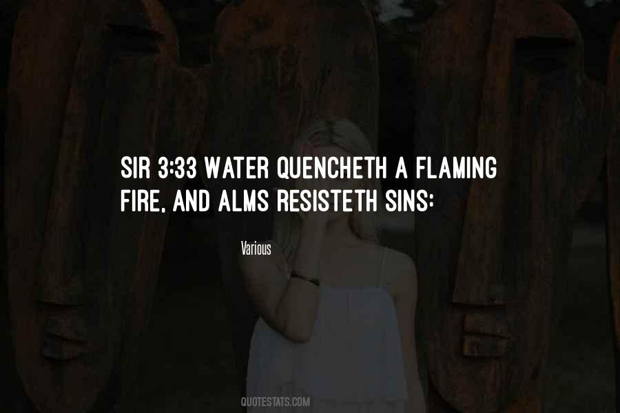 Quotes About Water And Fire #764349