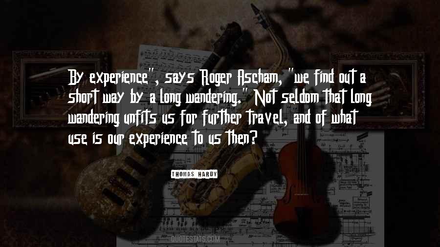 Travel Experience Quotes #16249