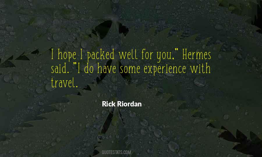 Travel Experience Quotes #165186