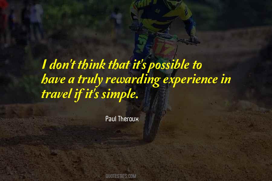 Travel Experience Quotes #711592
