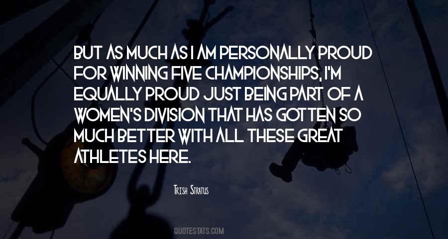 Quotes About Winning Championships #1298519