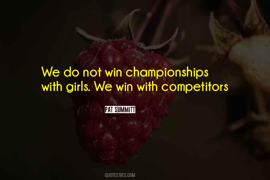 Quotes About Winning Championships #49360